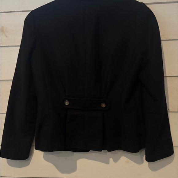 Banana Republic Womens Black Fitted Tweed Blazer Jacket with Pockets - Size 6 - Picture 14 of 14